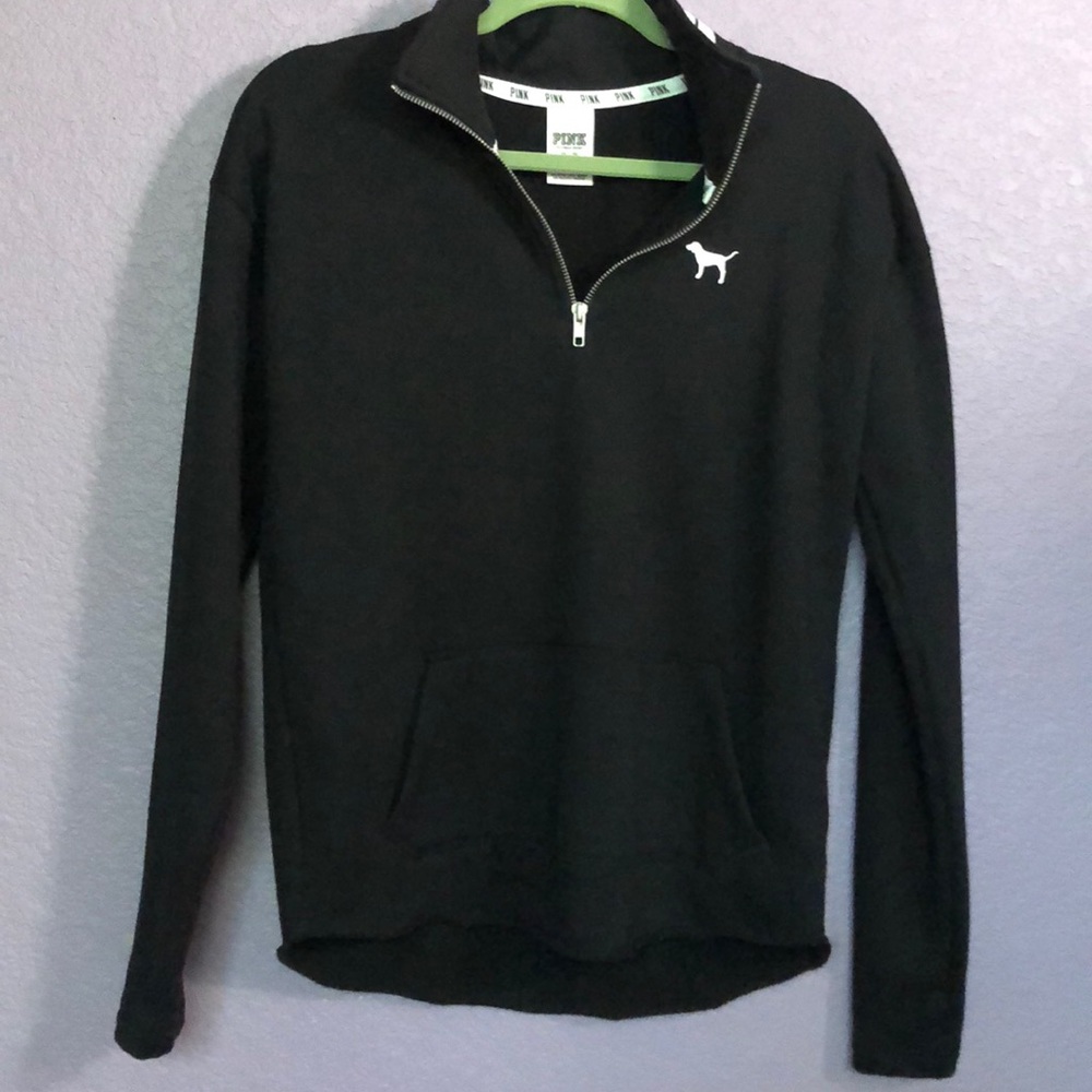 Pink VS black quarter zip jacket